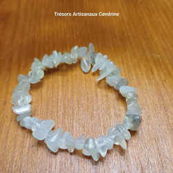 Bracelet en pierres concassées phrénite