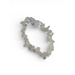 Bracelet en pierres concassées quatz pierre de lune
