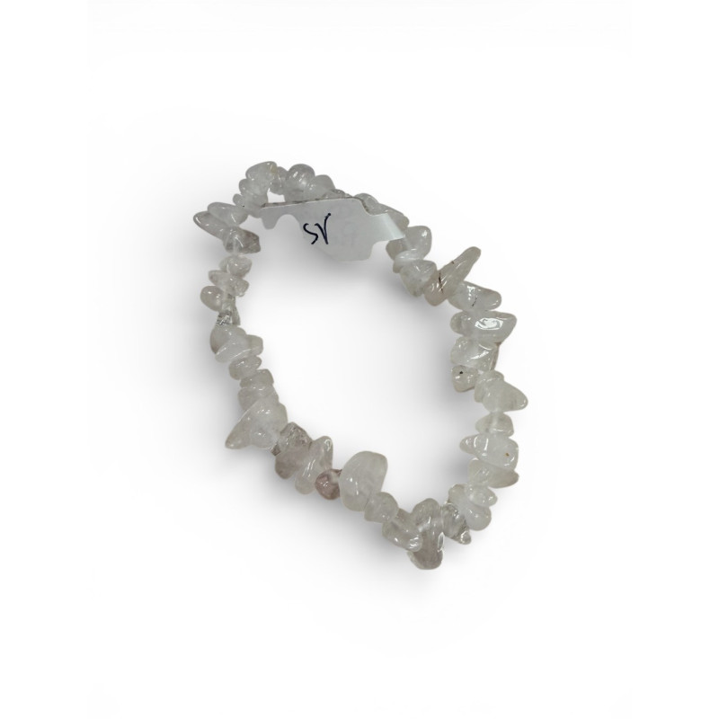 Bracelet en pierres concassées quatz pierre de lune