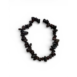 Bracelet en pierres concassées grenat