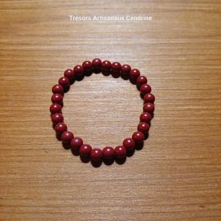 Bracelet en Cinabre perles