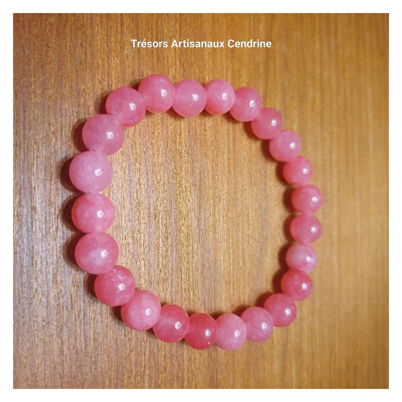 Bracelet en perles spodumène
