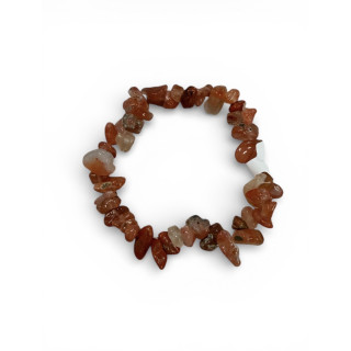 Bracelet en pierres concassées cornaline