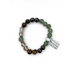 Bracelet en Aventurine, Hématite et Œil de tigre