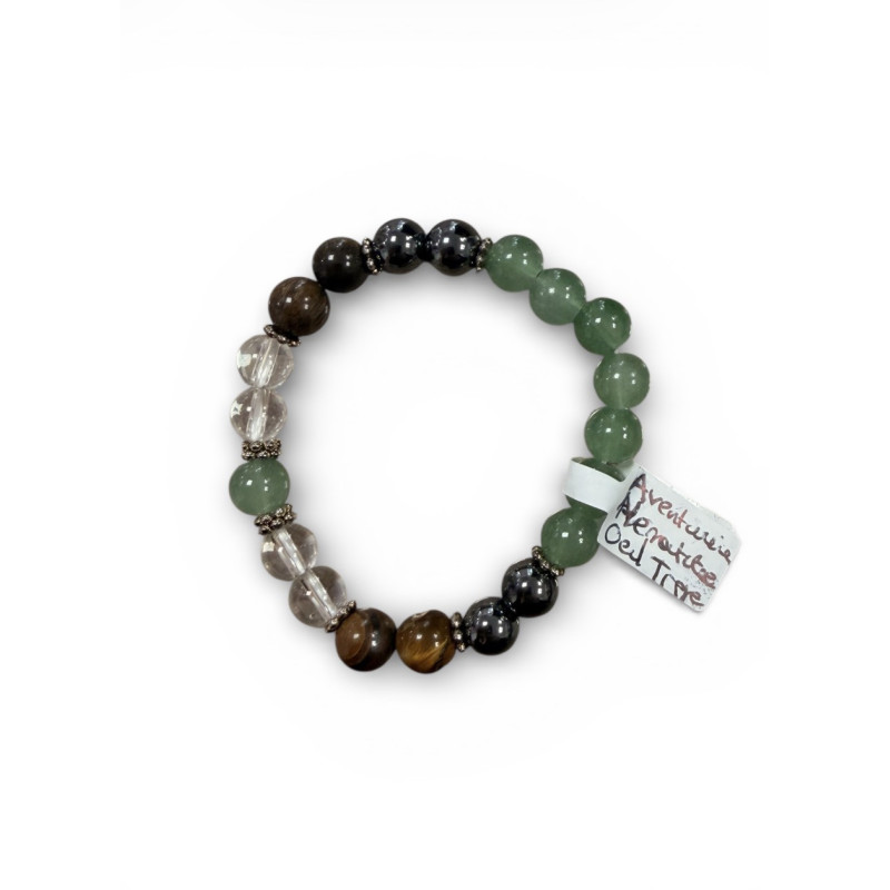 Bracelet en Aventurine, Hématite et Œil de tigre