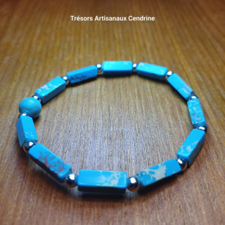 Bracelet en Turquoise en baguettes
