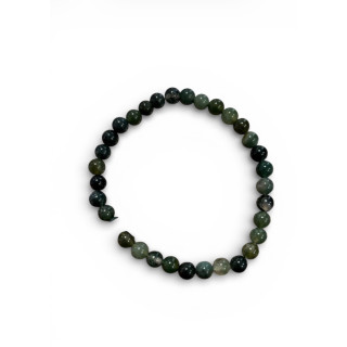 Bracelet en pierre d'Agate mousse