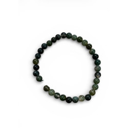 Bracelet en pierre d'Agate mousse
