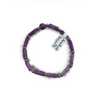 Bracelet en améthyste baguette