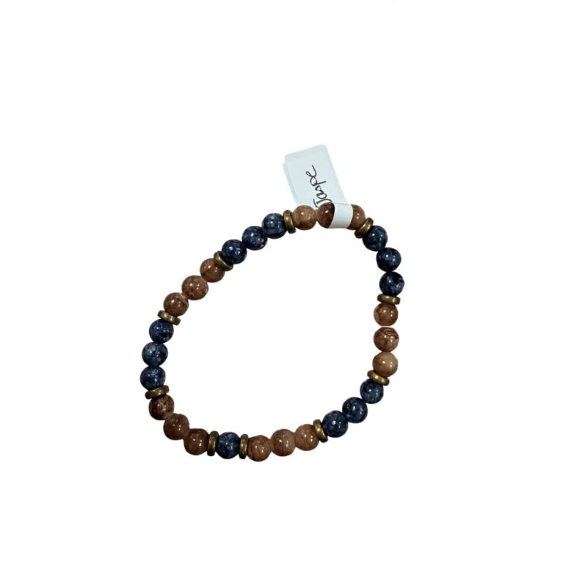 Bracelet en pierres naturelles – Jaspe (6 mm)