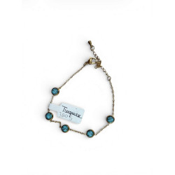Bracelet en perles de pierres Turquoise