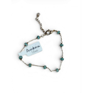 Bracelet doré avec pierre d'Aventurine