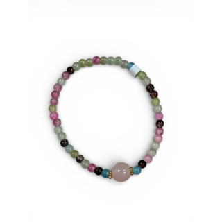Bracelet quatz divers, perles quatz