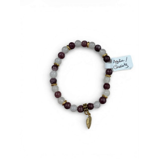 Bracelet en pierres naturelles – Agate / Quartz
