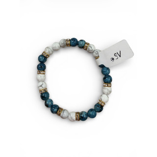 Bracelet howlite et jaspe