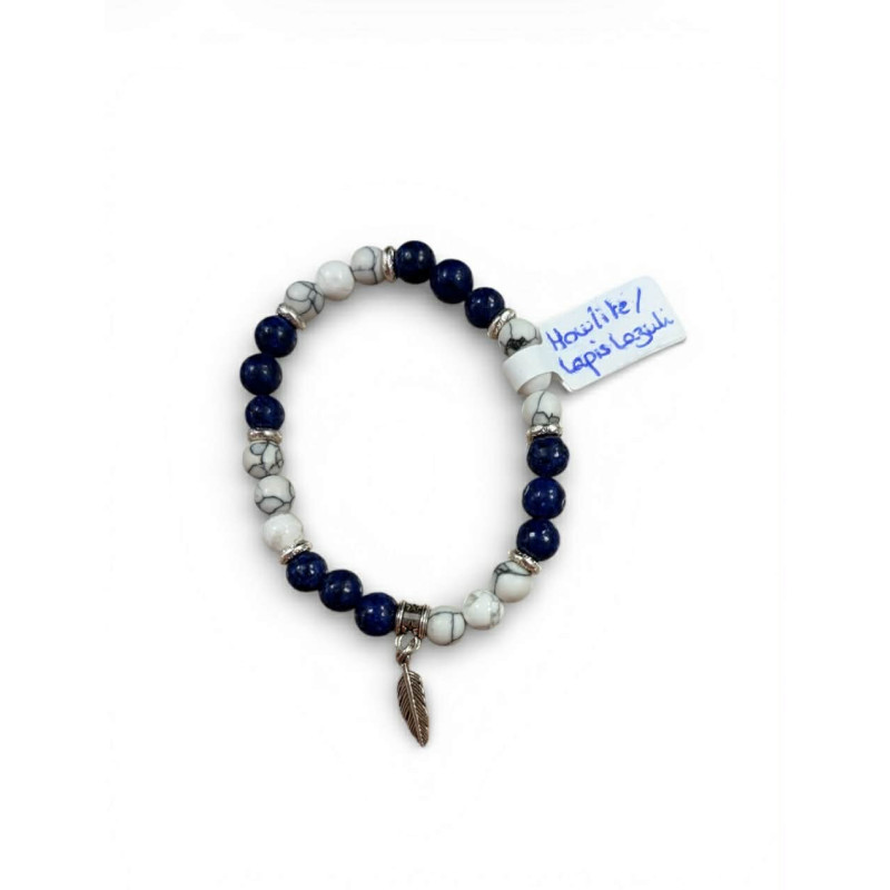 Bracelet Howlite / Lapis lazuli