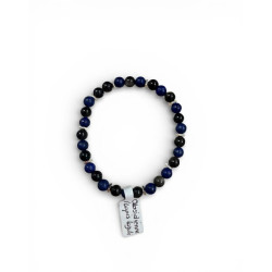 Bracelet Obsidienne / Lapis Lazuli