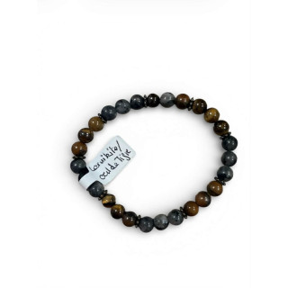 Bracelet Larvikite / Oeil de tigre