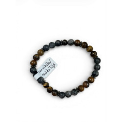 Bracelet Larvikite / Oeil de tigre