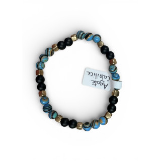 Bracelet agate calsilice