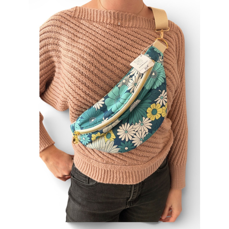 Banane M- Fleurs bleues