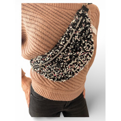 Banane L- Sequins argents