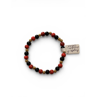 Bracelet agate et howlite coloré (petit poignet)