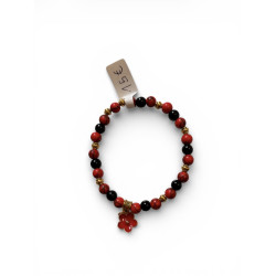 Bracelet agate et howlite coloré (petit poignet)