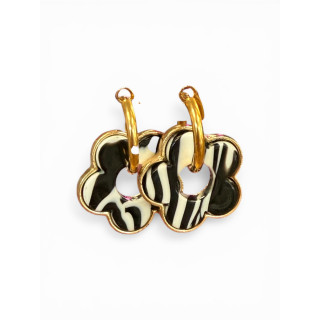 Boucle d'oreilles zebré