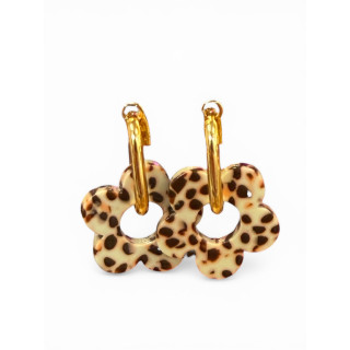 Boucle d'oreilles léopard
