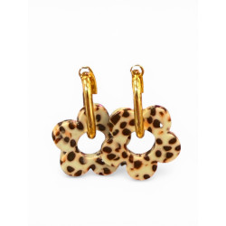 Boucle d'oreilles léopard