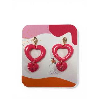 Boucles d'oreilles - 2 love