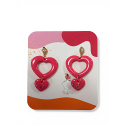 Boucles d'oreilles - 2 love