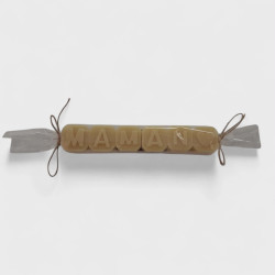 Lettres "Maman" en savon Miel
