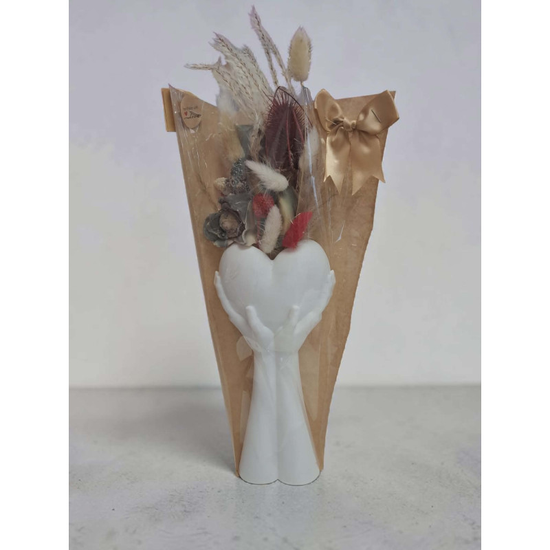 Bouquet de savons avec vase