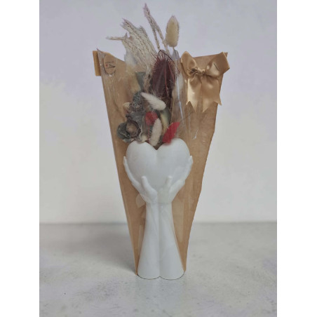 Bouquet de savons avec vase