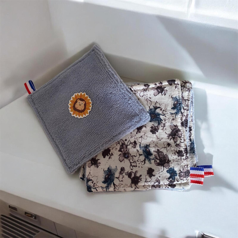 Lingette enfant en tissu & éponge
