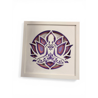 Cadre 25X25 - Bouddha