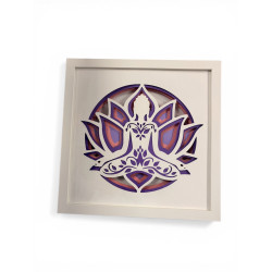Cadre 25X25 - Bouddha
