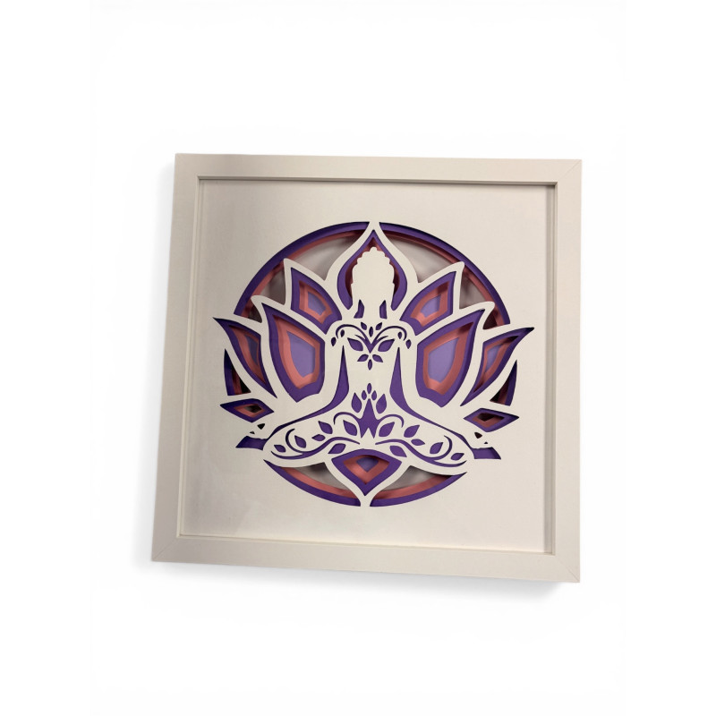 Cadre 25X25 - Bouddha