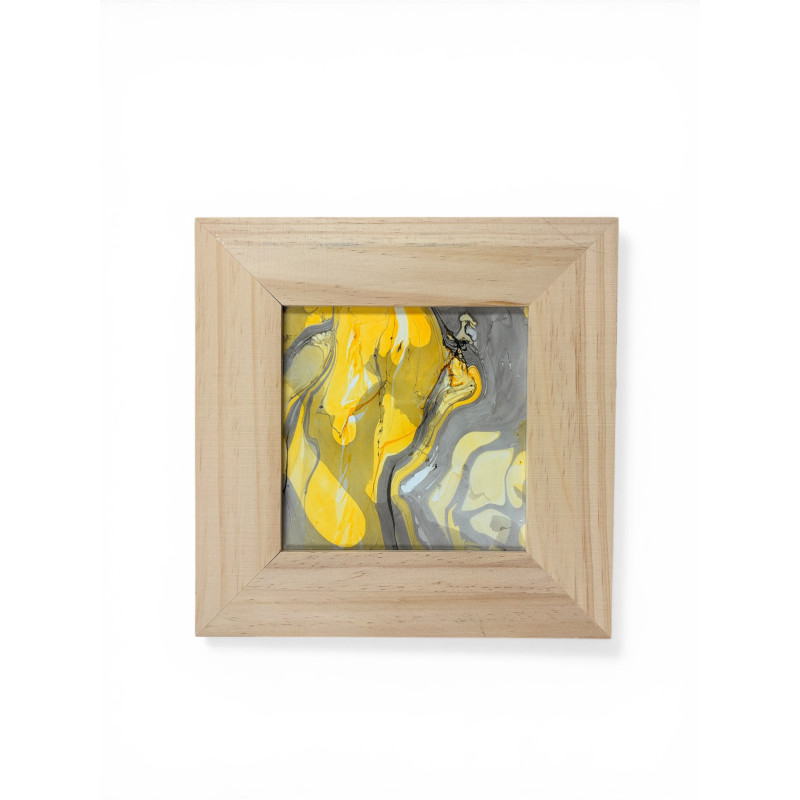 Cadre 21X21 - Brume dorée