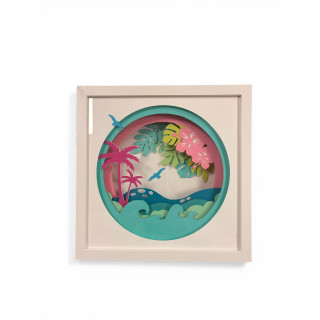 Cadre 25X25 - Parfum des îles