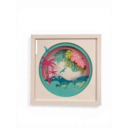Cadre 25X25 - Parfum des îles