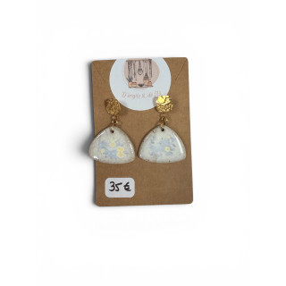 Boucles d'oreilles en céramique