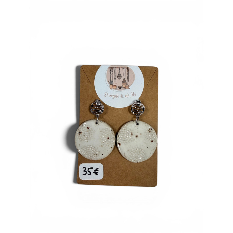 Boucles d'oreilles en céramique