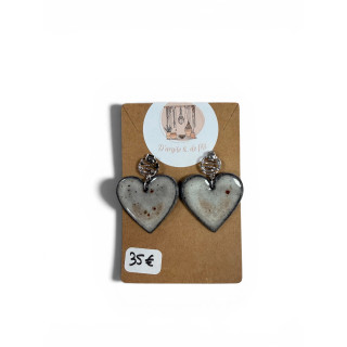 Boucles d'oreilles en céramique