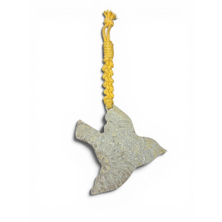 Oiseau en gré + noeud en macramé