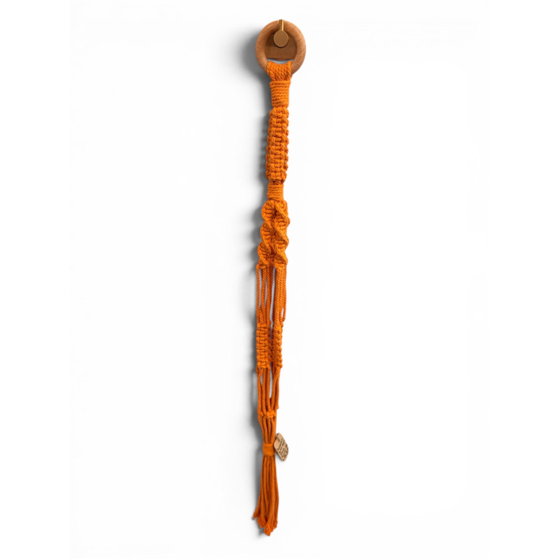 Suspension macramé curcuma