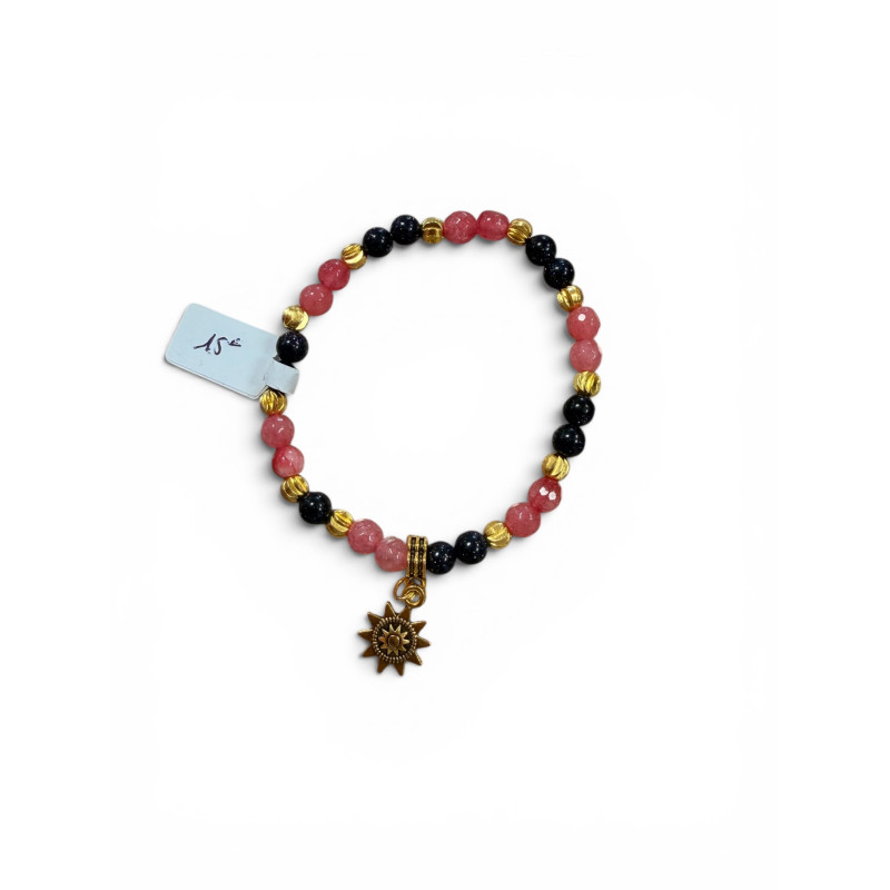 Bracelet en pierre de ciel etoilée