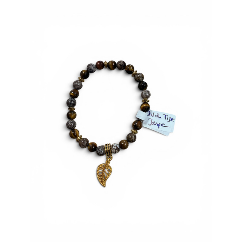 Bracelet en oeil de tigre et jaspe